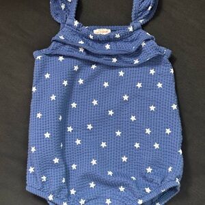 Cat & Jack Navy Romper with White Stars